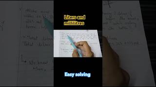 Easy maths  liters and milliliters [upl. by Dachia]