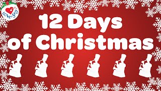 12 Days of Christmas with Lyrics 🎄 Christmas Songs and Carols [upl. by Ettennek]