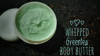 How to make Natural Emulsified Green Tea Body Butter DIYEmulsifiedBodyButter [upl. by Belvia]