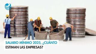 Salario mínimo 2025 ¿cuánto estiman las empresas [upl. by Ettolrahs]