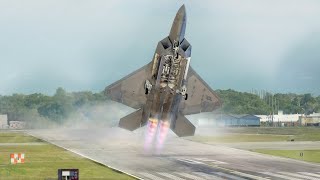 200 Million US F22 Raptor Takes Off Vertically With Full Afterburner [upl. by Cristiona]