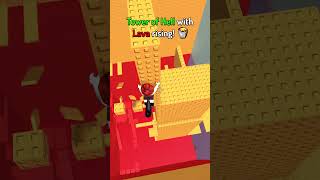 Tower of Hell with Lava rising 😨🌋 roblox shorts [upl. by Leahpar]