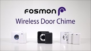 How to set up Fosmon WaveLink Wireless Door Chime at Home or Business with Entry Alert [upl. by Rajewski]