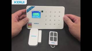 KERUI KERUI W181 alarm system how to set delay setting  Exit delay Entry delay [upl. by Ogirdor67]