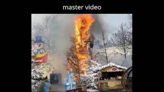 The Netherlands Amusement Park On Fire De Efteling [upl. by Aissatsan25]