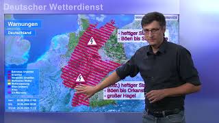 29062024 Unwetterinformation  Deutscher Wetterdienst DWD [upl. by Hashim]