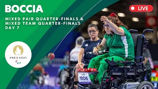 Boccia  Mixed Team amp Mixed Pair Quarter Final Matches  Day 7 [upl. by Netfa783]