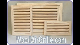 WoodAirGrille com Wood Return Air Grilles [upl. by Quintin39]