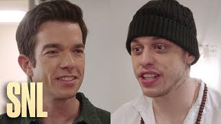 SNL Host John Mulaney Finds a New and Improved Pete Davidson [upl. by Schoening]