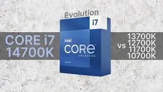 Intel Core i714700K vs 13700K vs 12700K vs 11700K vs 10700K 20202023 Evolution  Comparison [upl. by Marcia]