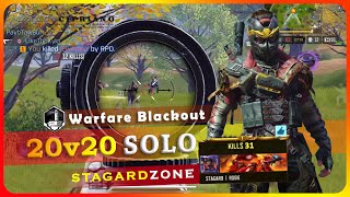 Warfare Blackout 20v20  SOLO Behind Enemy Lines  iPhone 15 Pro Max Settings  Stagardzone [upl. by Ormiston61]