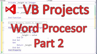 VBNET 2013  Word Processor Part 24 [upl. by Kurtzman]