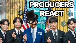 PRODUCERS REACT  BTS Crystal Snow Live Reaction [upl. by Ewens]