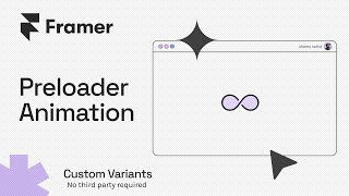 Custom Preloader Animation In Framer  Without Code  Only Variants  Remix [upl. by Latsyrk180]