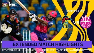 Extended Highlights  Barbados Royals vs Antigua amp Barbuda Falcons  CPL 2024 [upl. by Evadne]