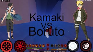 Shindo Life Kamaki vs Boruto with QenQuido [upl. by Mathia]