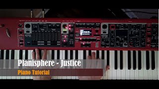 Planisphere Part 2  Justice Piano Tutorial [upl. by Ethan]