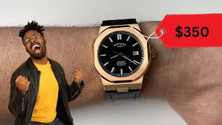 Rotary Regent Watch Review  Audemars Piguet Royal Oak Homage [upl. by Olia]