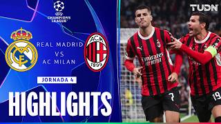 HIGHLIGHTS  Real Madrid vs Milan  UEFA Champions League 2425  TUDN [upl. by Airetahs]