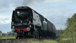 SR 34067 Tangmere with The Northern Belle Settle amp Carlisle Steam Special 020923 [upl. by Etterrag]