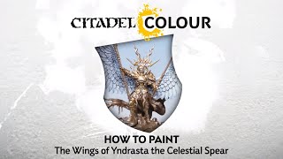 How to Paint Stormcast Eternals Yndrasta the Celestial Spears Wings [upl. by Hay]