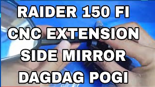 RAIDER 150 FI  360 Degree Rotating Glass Legs With Monolithic CNC Aluminum Screws  SIDE MIRROR [upl. by Gwen]