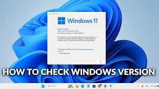 How to Check Windows Version in LaptopPC windows 1110 [upl. by Ivana417]