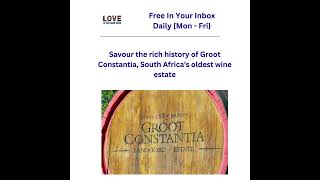 Savour the rich history of Groot Constantia South Africas oldest wine estate [upl. by Nylram]