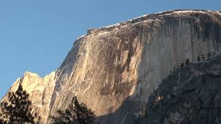 Half Dome Icicles Yosemite Xmas 18 [upl. by Nysa76]