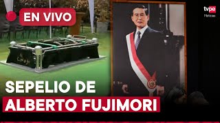 Alberto Fujimori restos del exmandatario son enterrados en el cementerio Campo Fe de Huachipa [upl. by Adnorhs]