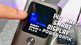 Schnelle Powerbank mit Display  AUKEY Sprint x 276K 140W TEST REVIEW [upl. by Noemys750]