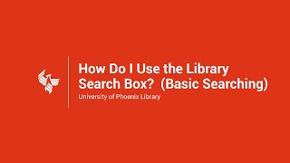 Using the Library Search Box [upl. by Mahala952]