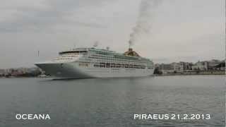 OCEANA departure from Piraeus Port [upl. by Gabrielli]