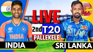 India vs Sri Lanka 2nd T20  Live Cricket Match Today  IND vs SL Live Match Today  SL Batting [upl. by Maitland260]