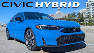 2025 Honda Civic Hybrid Hatchback  Whats it like vs Accord Hybrid and Prius [upl. by Hgielyk]