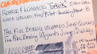 Ink Review Rohrer amp Klingner Salix Iron Gall Ink [upl. by Phox396]