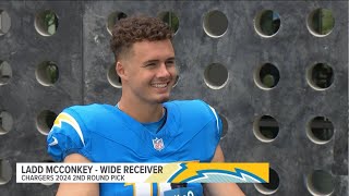 Chargers 2nd round draft pick wide receiver Ladd McConkey talks about his first NFL season [upl. by Feldman]