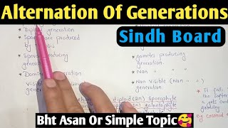 Alternation Of Generation  Sporophyte And Gametophyte Generation In Urdu Hindi [upl. by Billie907]