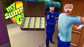 MY SUMMER MILLIONAIRE SUITCASE FOUND  POLICE PROTECTION  My Summer Car Gameplay Highlights Ep 75 [upl. by Norrabal141]