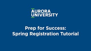 Prep for Success Spring Registration Tutorial [upl. by Gavriella]