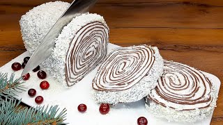 🎄 Weihnachtsdessert in 15 Minuten Ein Kuchen der auf der Zunge zergeht 🎄Kein Ofen Keine Gelatine [upl. by Nairam]