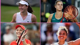 Jasmine Paolini vs Emma Navarro Lulu Sun vs Donna Vekic Wimbledon quarterfinal predictions [upl. by Aratihc]