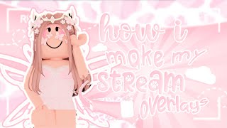 how i make my stream OVERLAYS HIGHLY REQUESTED 🐮 sumi ☁️🐄୧ [upl. by Akcimehs]