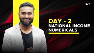 NATIONAL INCOME  NUMERICALS  Day2  ECONOMICS  Class12  ISC  Shubham Jagdish [upl. by Enyrb509]