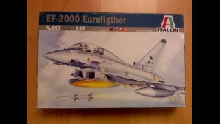 EF2000 Eurofighter Typhoon  ITALERI 172 model [upl. by Gage891]