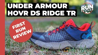 Under Armour HOVR DS Ridge TR First Run Review A limited road to trail shoe [upl. by Melmon701]