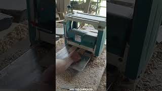 How to use the Makita Thickness Planer for smooth and even wood surfaces video I Akie The Carpenter [upl. by Ahcarb]