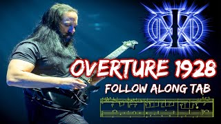 DREAM THEATER  OVERTURE 1928 FOLLOW ALONG TAB [upl. by Eggett]