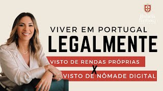 Visto D7 ou visto de nômade digital Qual é o melhor Viver legalmente em Portugal [upl. by Nyleek206]