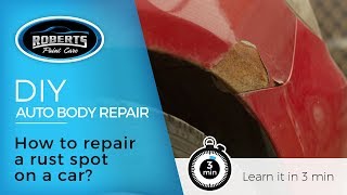 DIY How to repair a rust spot on a car [upl. by Tiny]